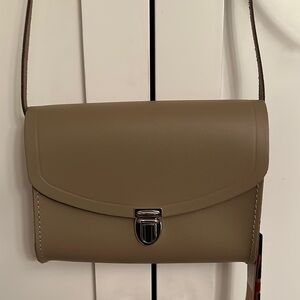 The Cambridge Satchel Company -Taupe Leather Crossbody Bag-NWT